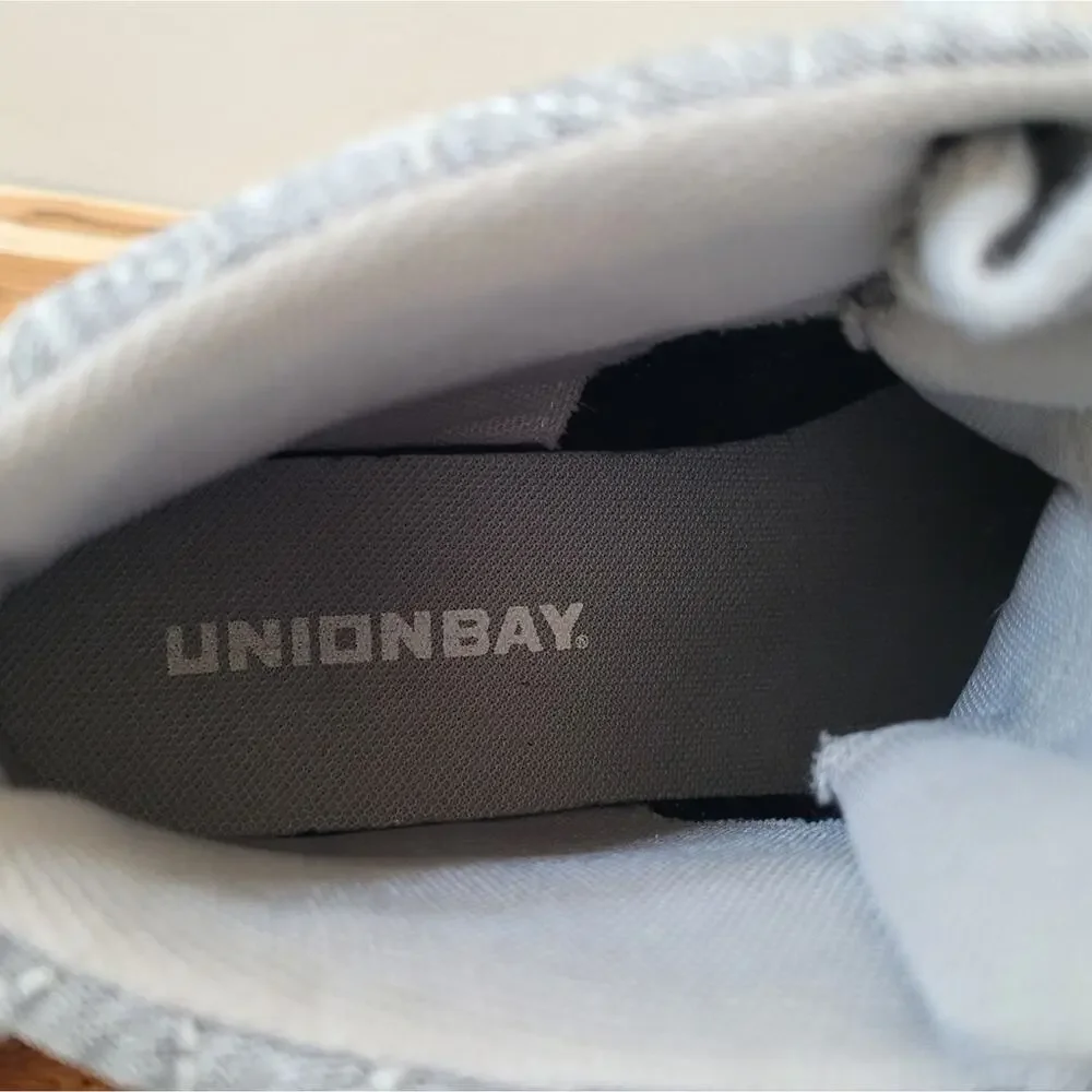 Union Bay Sneaker Mens 8- EUR 41‎ High Top Gray Lace up Comfort Casual